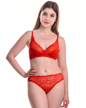Buy Red Leather Bra Online In India -  India