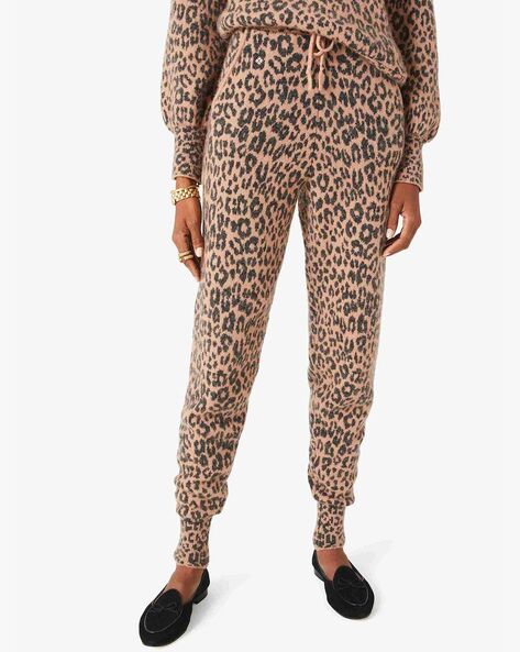 Buy KATE SPADE Leopard Dream Joggers with Drawstring Waist | Rust Brown  Color Women | AJIO LUXE