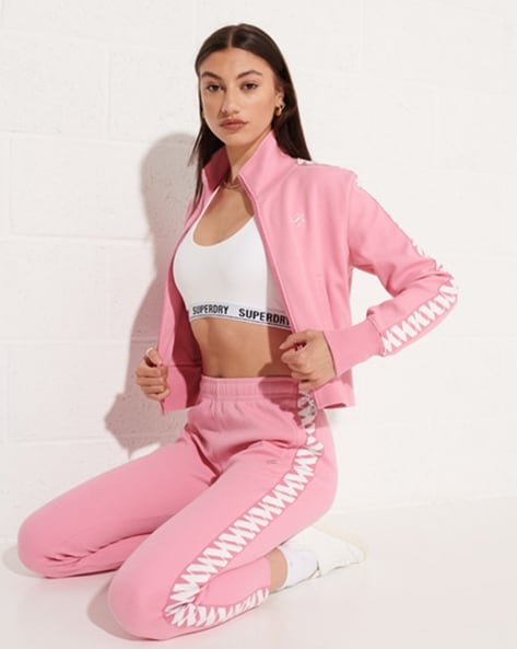 Women Rhinestone Velour Sweatpants