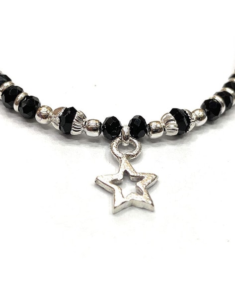 925 Sterling Silver Customized Black Beads Nazariya Bracelet, Protect From  Evil Eyes, New Born Baby Bracelet Stylish Jewelry India Bbr14 - Etsy Canada  | Baby bracelet, Black beads, Stylish jewelry