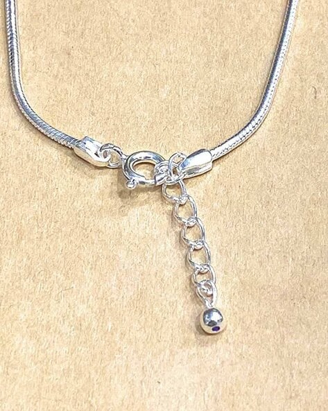 925 Sterling Silver Minimalist Flat Snake Chain Necklace 18k - Temu