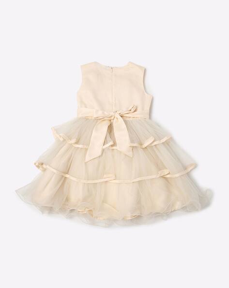 Embroidered Layered Fit & Flare Dress view 2