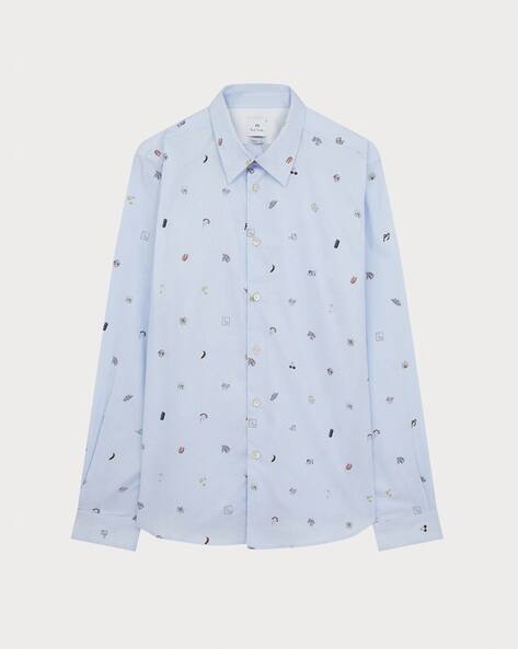 PS PAUL SMITH Micro Print Cotton Shirt 