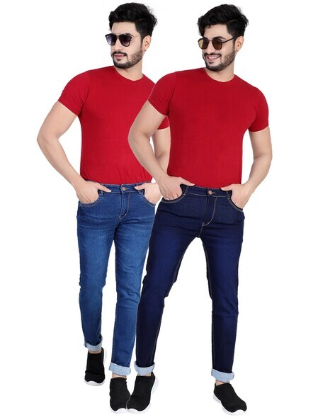 Buy Blue Jeans for Men by RAGZO Online