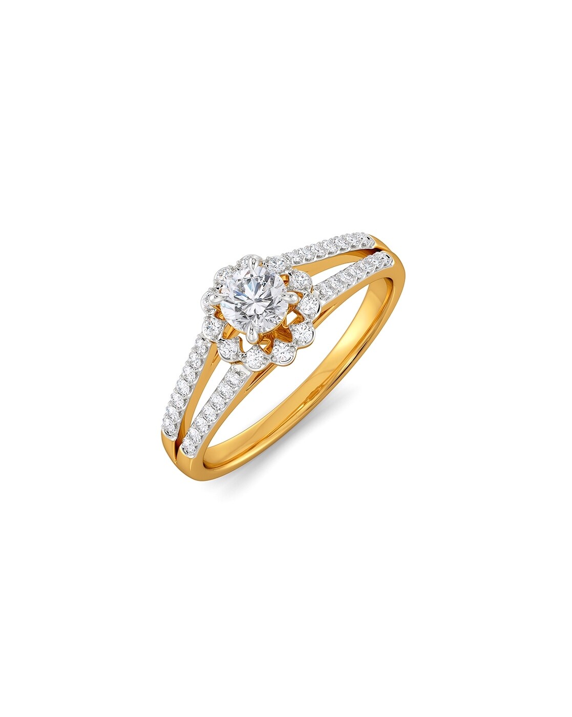 Color Blossom Ring, Yellow Gold, White Gold And Diamonds - Categories  Q9M01F