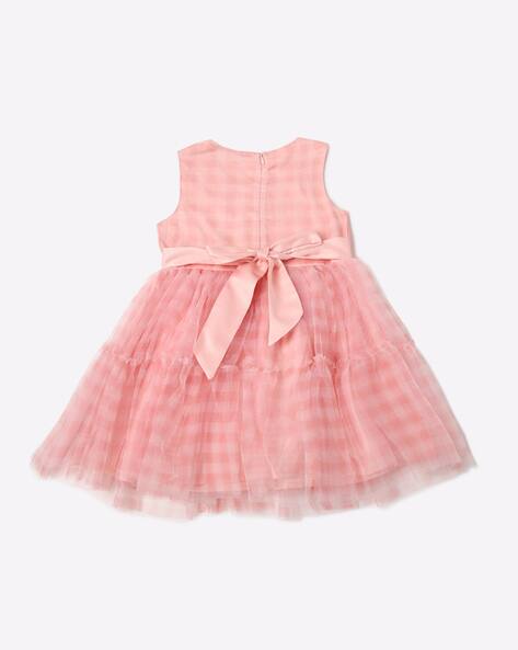 Checked Fit & Flare Dress view 2