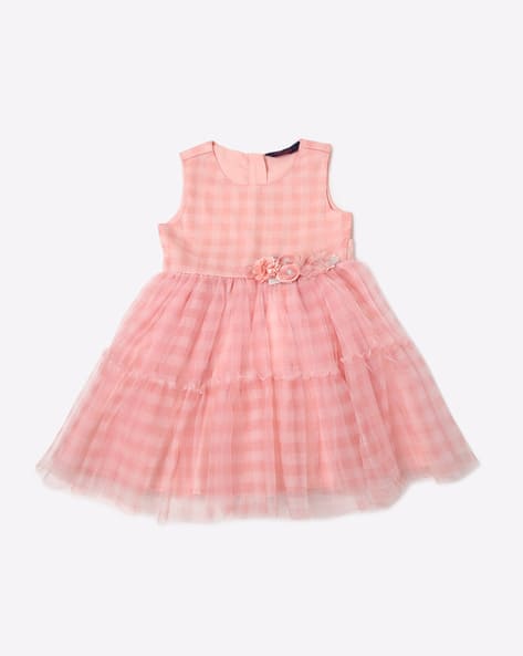 Checked Fit & Flare Dress
