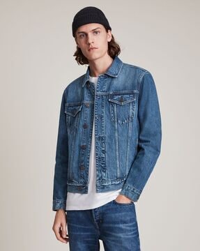 all saints denim jacket men