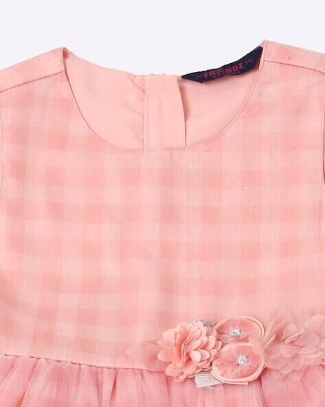 Checked Fit & Flare Dress view 3