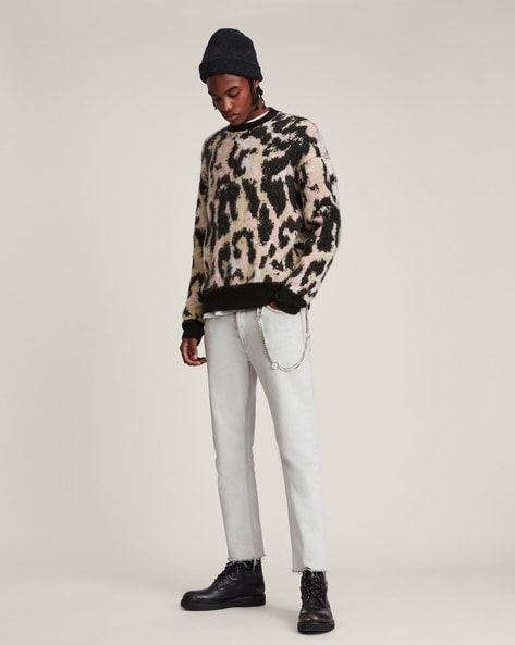 All saints hot sale leopard sweater