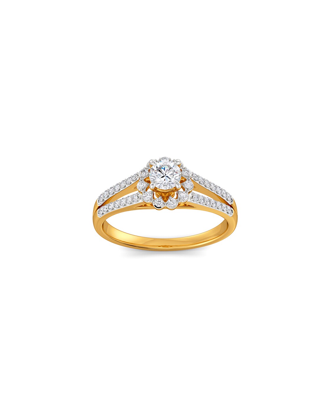 Color Blossom Ring, Yellow Gold, White Gold And Diamonds - Categories  Q9M01F