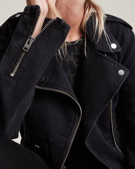 dessa balfern denim biker jacket