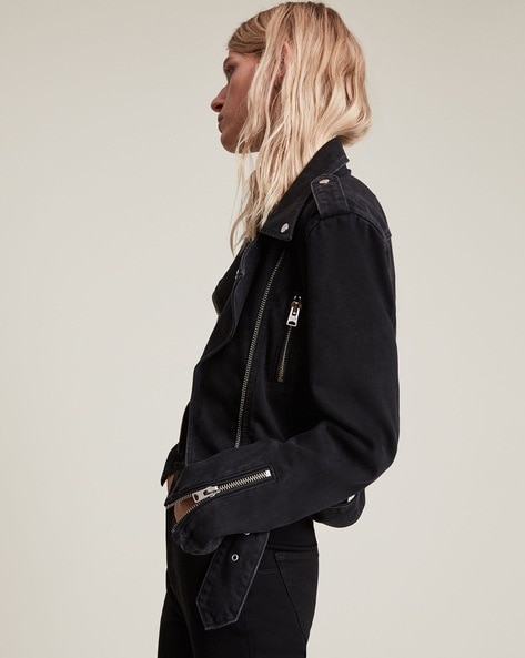 dessa balfern denim biker jacket