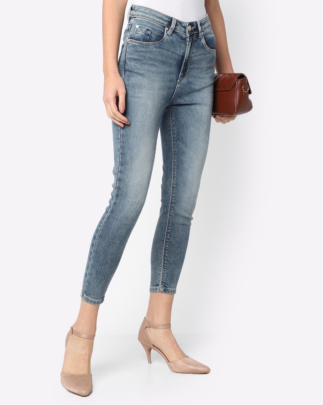 Buy Sky Blue Jeans & Jeggings for Women by Recap Online