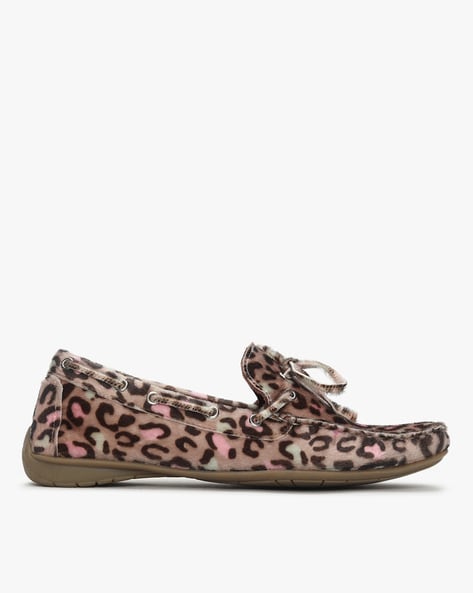 Catwalk Animal Print Boat Shoes