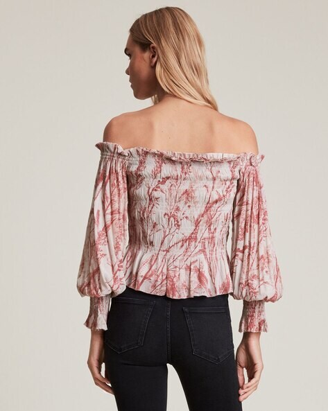 all saints off the shoulder top