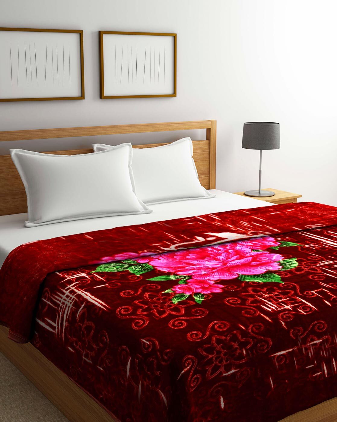 Buy Red Blankets Dohars Quilts for Home Kitchen by TUCHER