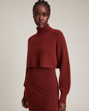 All saints red store dress