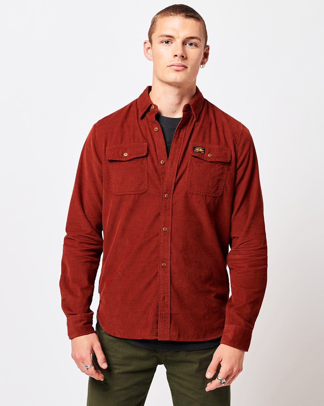 superdry cord shirt