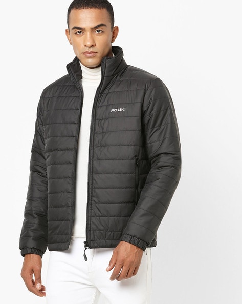 French connection packable store hooded puffer jacket