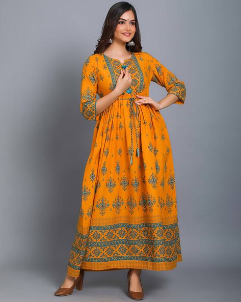 Mustard shop indian dress