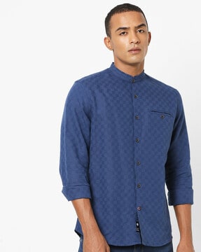 Buy Navy Blue Shirts for Men by NETPLAY Online | Ajio.com