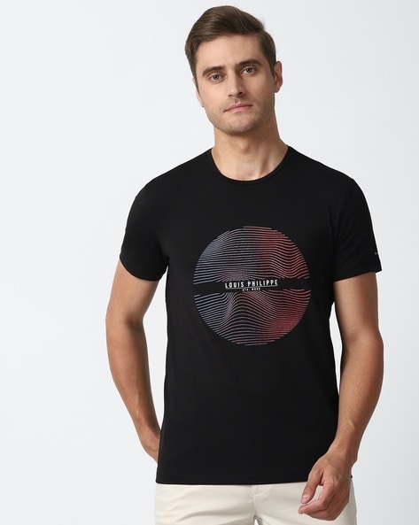 Buy Black Tshirts for Men by LOUIS PHILIPPE Online