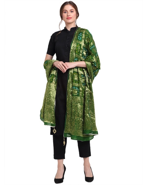 Floral Pattern Woven Dupatta Price in India