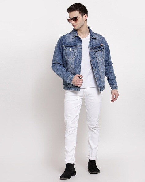 Buy Black Denim Jacket for Men Online in India -Beyoung