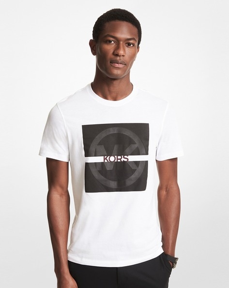 Michael Kors Slim Fit Spread Collar Print Pattern Dress Shirt  Mens   Moores Clothing