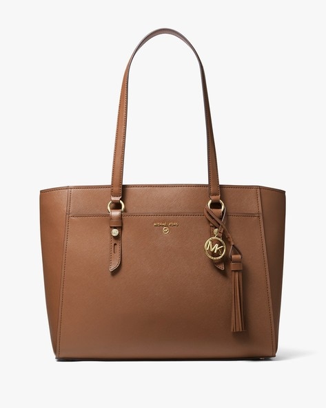 Michael Kors Reed Medium Belt Bucket Crossbody Handbag Brown MK Signature:  Handbags: Amazon.com