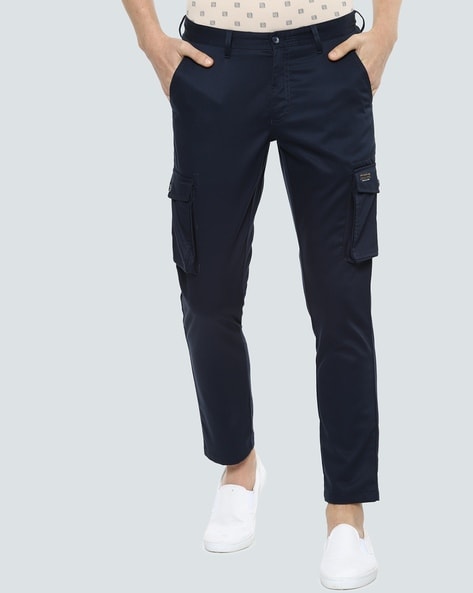 Buy Navy Trousers & Pants for Men by DENNISLINGO PREMIUM ATTIRE Online |  Ajio.com
