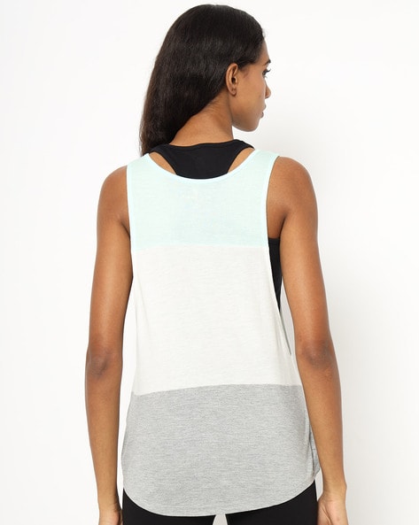 Colourblock Two-Fer Tank Top