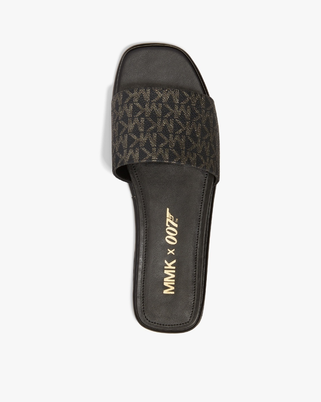 michael kors ava medium black london sandal gold - Marwood