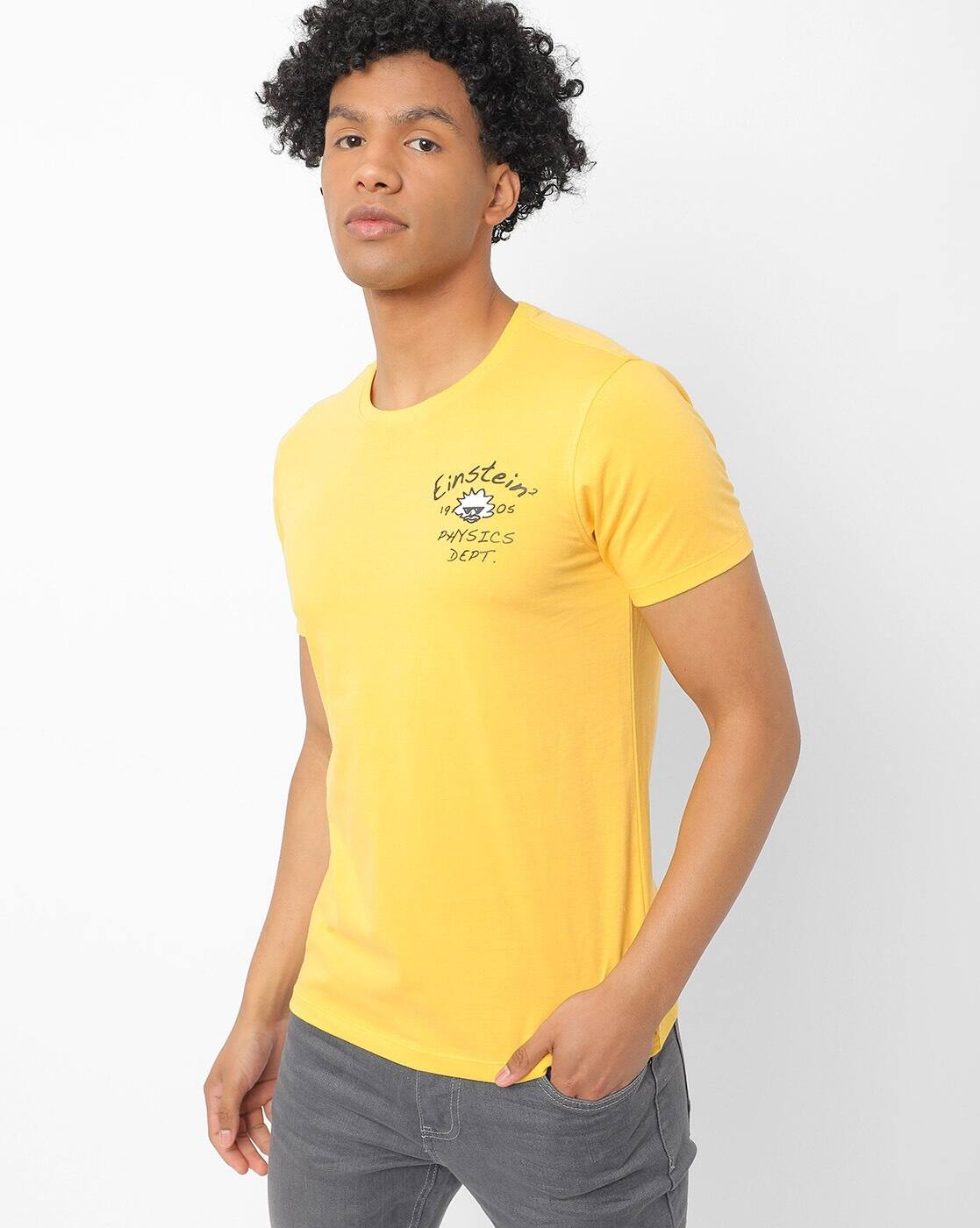Buy Yellow Tshirts for Men by SPYKAR 