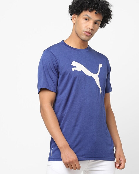 Buy Puma Online Blue Men Tshirts by for