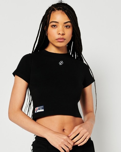 Buy Black Tshirts for Women by SUPERDRY Online