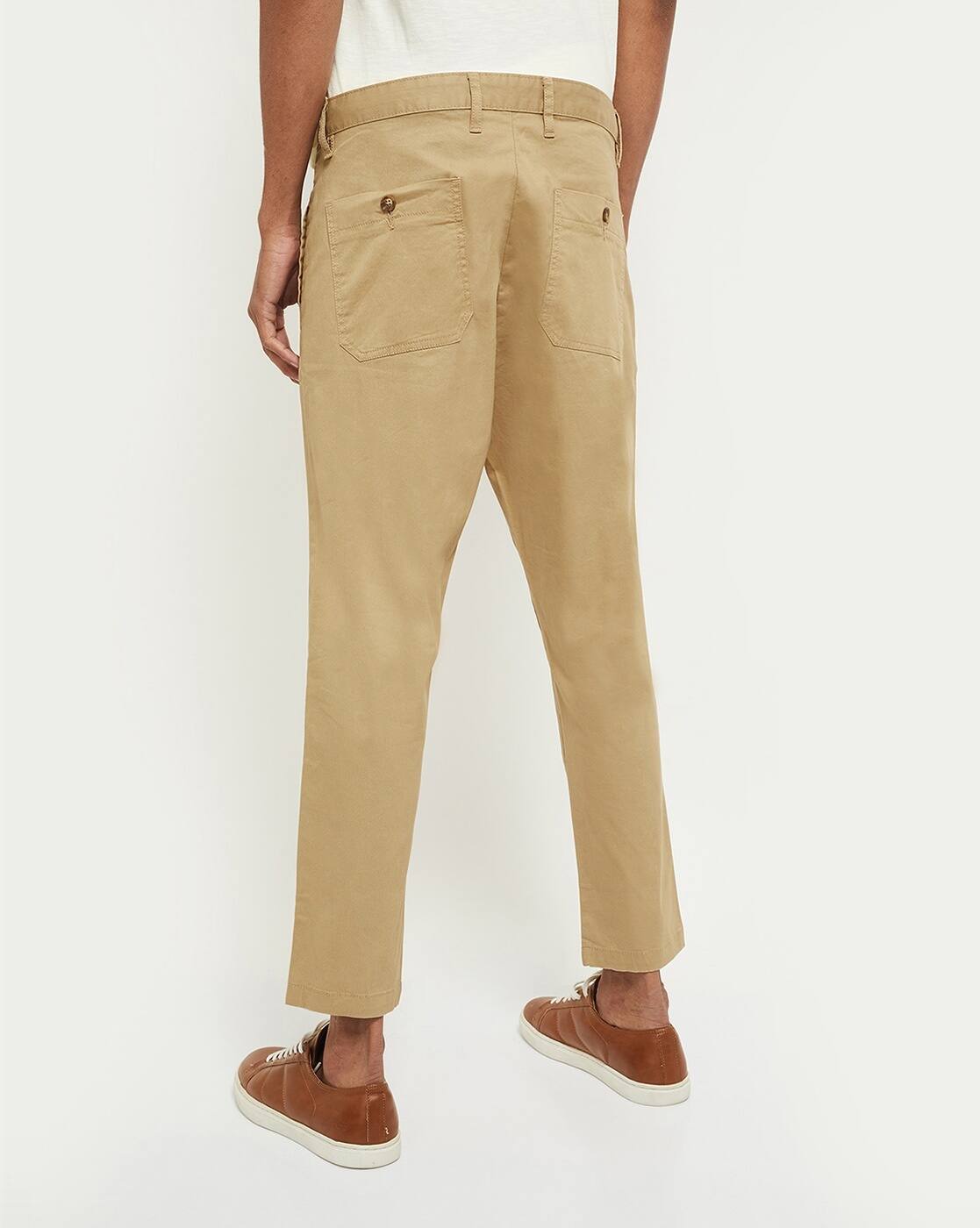 Buy Khaki Trousers \u0026 Pants for Men by 