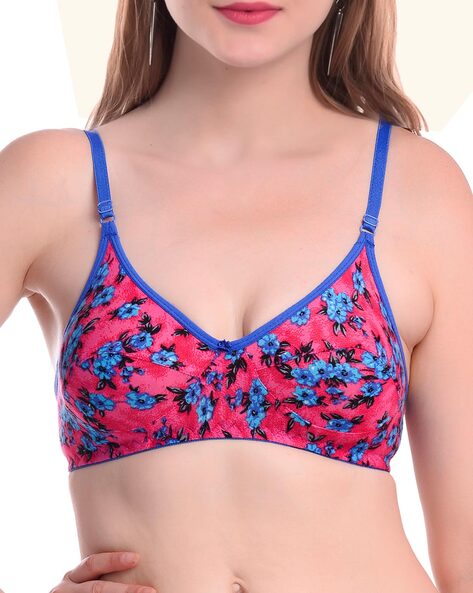 Buy Comfortable Net Floral Print Bra Panty Set for Lingerie Set ( Pack Of 2  ) Online In India At Discounted Prices