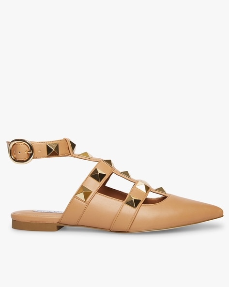 Steve madden outlet tan studded sandals