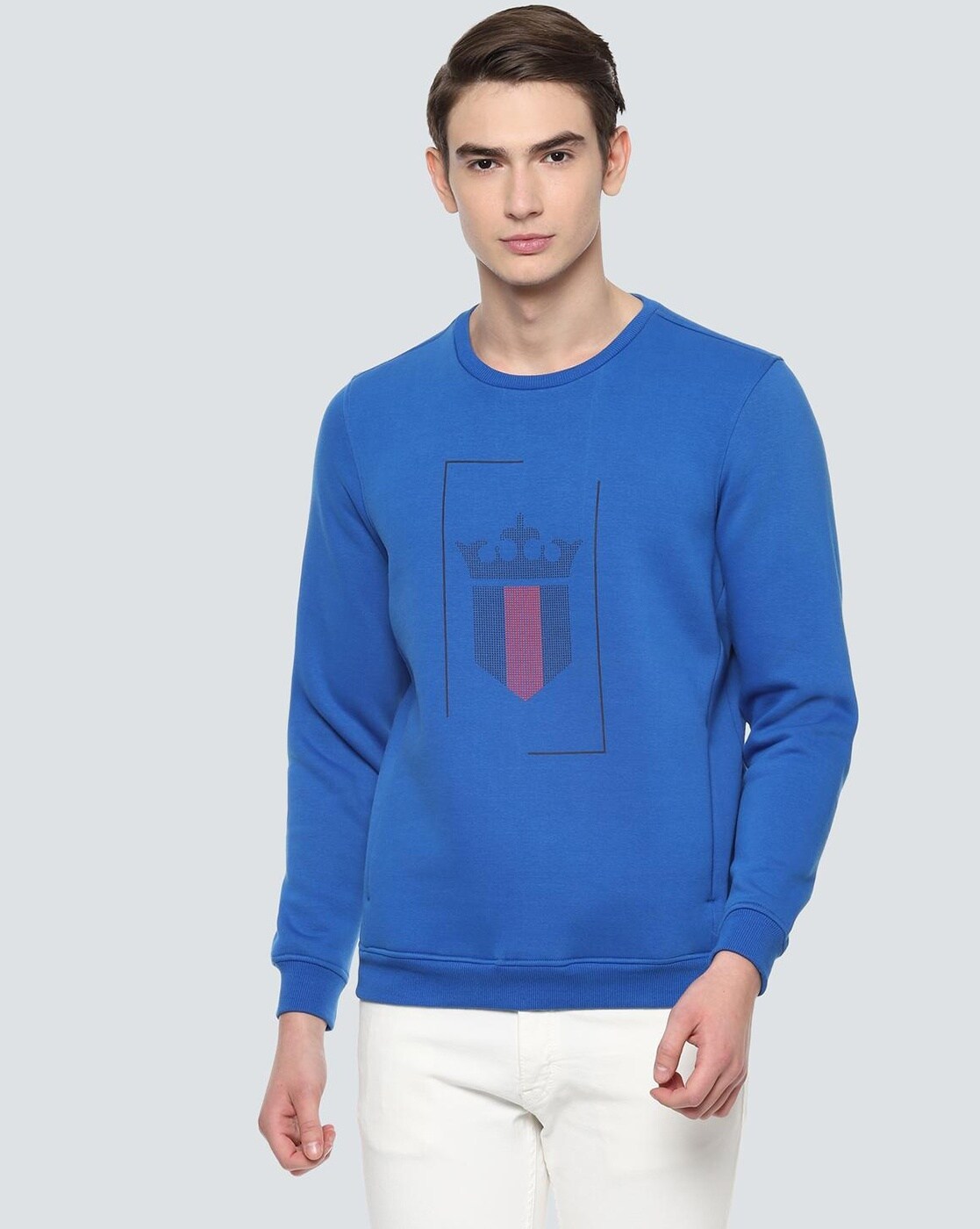 Buy Blue Sweatshirt & Hoodies for Men by LOUIS PHILIPPE Online