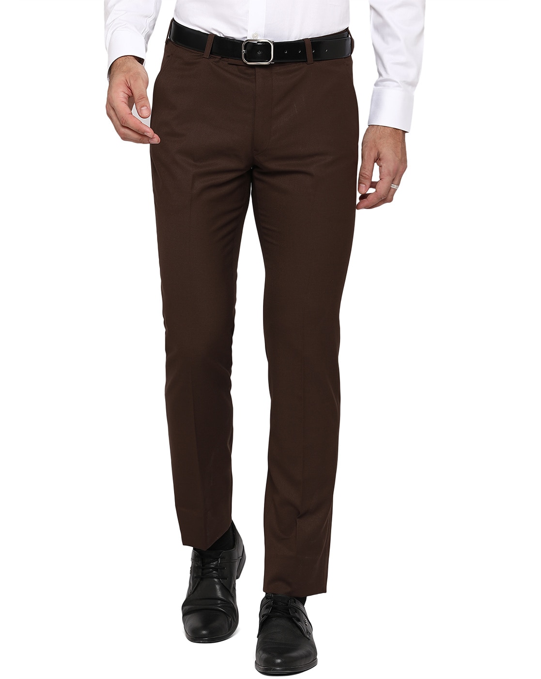 Buy Black & Grey Trousers & Pants for Men by SOLEMIO Online | Ajio.com