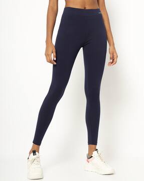 Buy Navy Blue Leggings for Women by 
