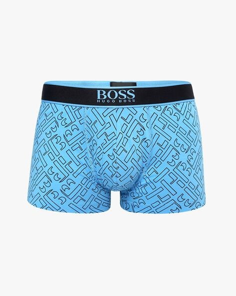 Logo Waistband Stretchable Microfibre Trunks