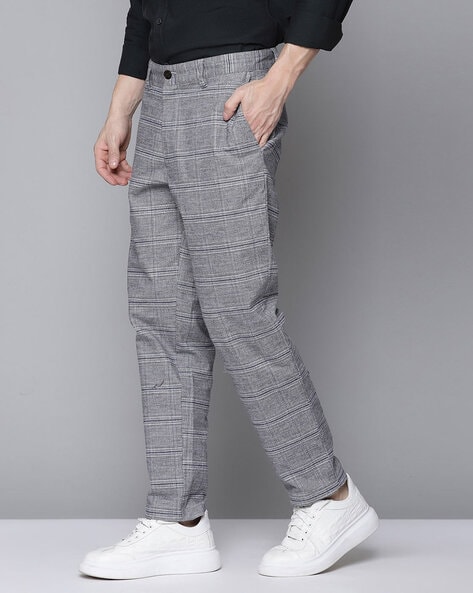 New Look check suit trouser in light grey  ASOS