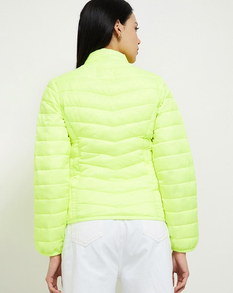 MDB Brand Women's Arctic Puffer Coat in Neon Green – Maison dé Bouchard