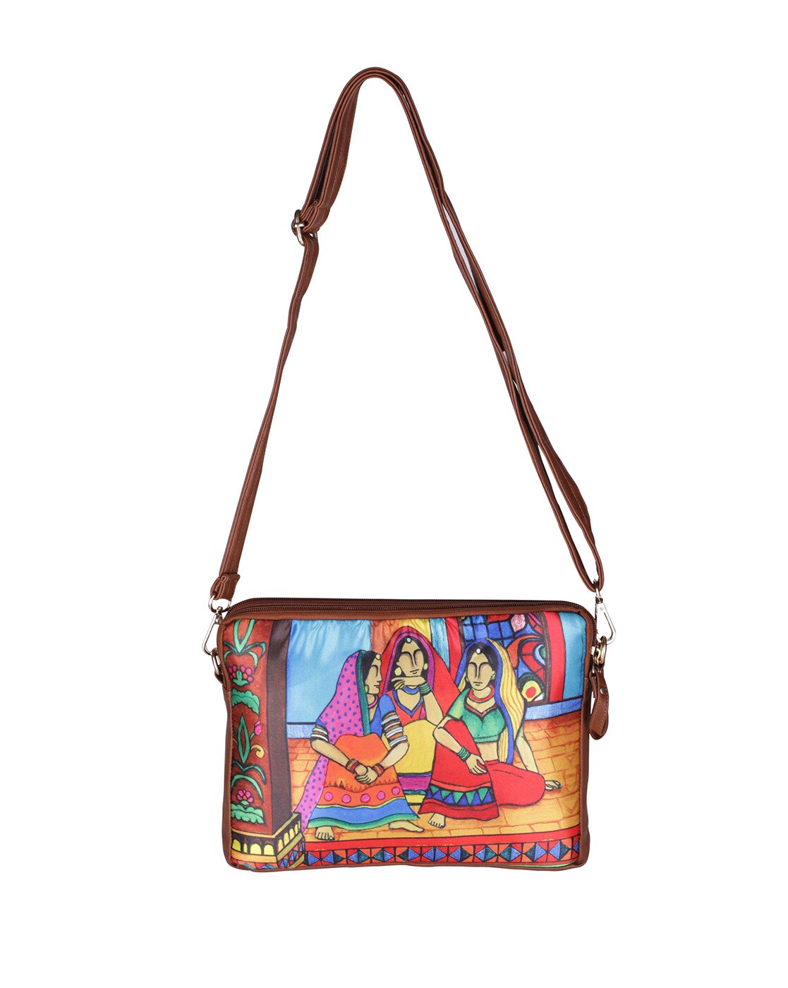 Cotton Pu Outside Modern Sling Bag, Pattern : Printed at Rs 1,000 / Piece  in Navi Mumbai