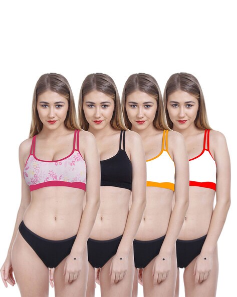 Sport Love Sports Bra Panty Set With Removable Bra Pads, Lingerie, Bra and  Panty Sets Free Delivery India.
