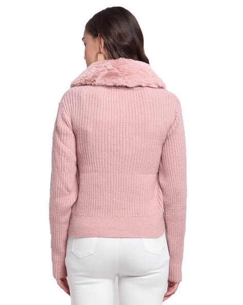 Faux collar clearance sweater