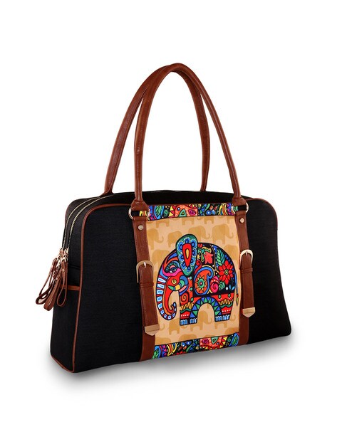 Elephant Print Handbag